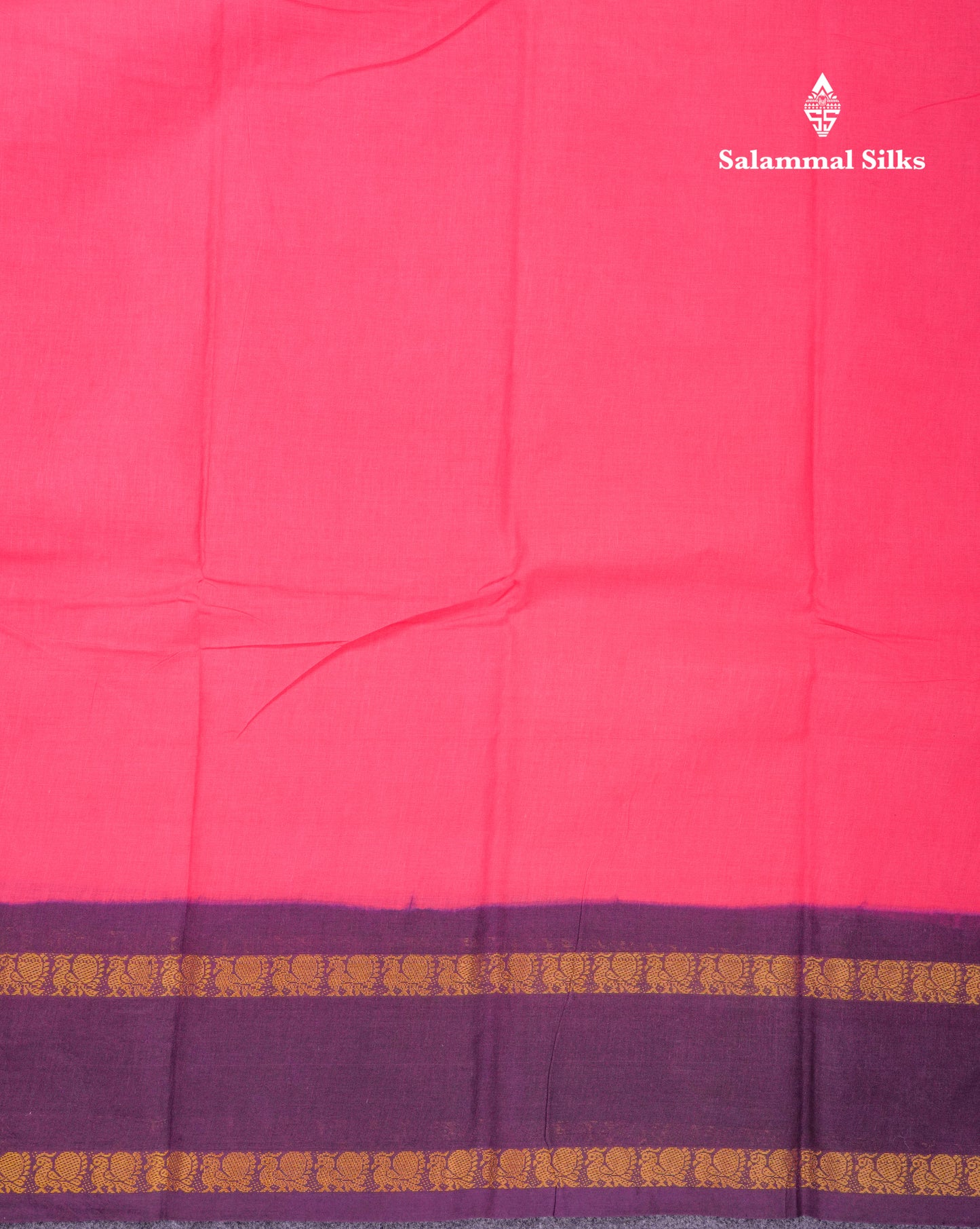 Beautiful Bottle Green Sungudi Cotton Saree With Contrast Magenta Pink Traditional Rettapet Border