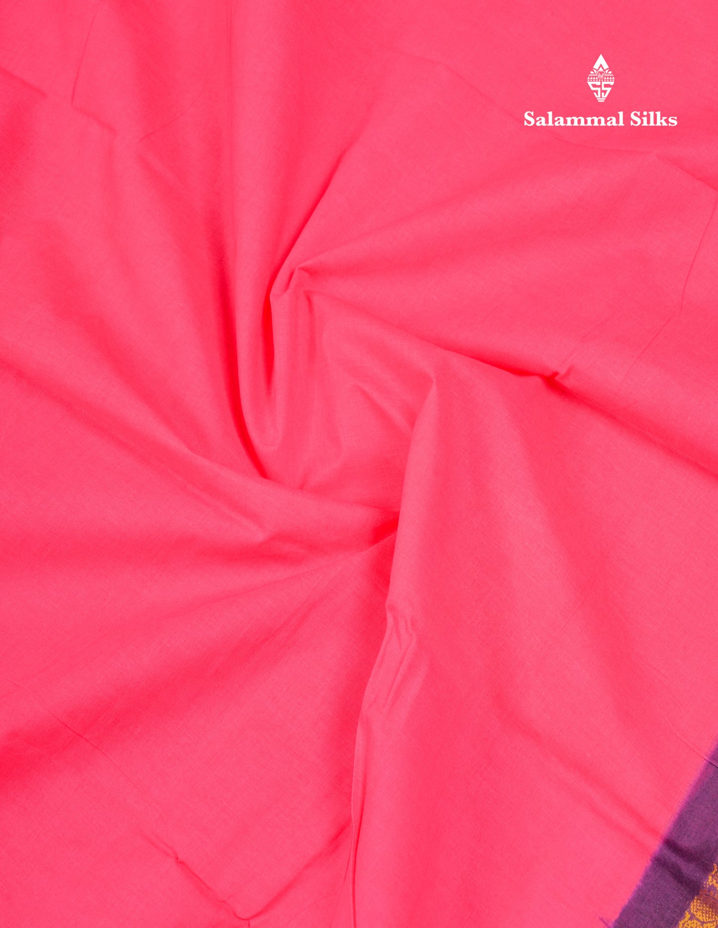 Beautiful Bottle Green Sungudi Cotton Saree With Contrast Magenta Pink Traditional Rettapet Border