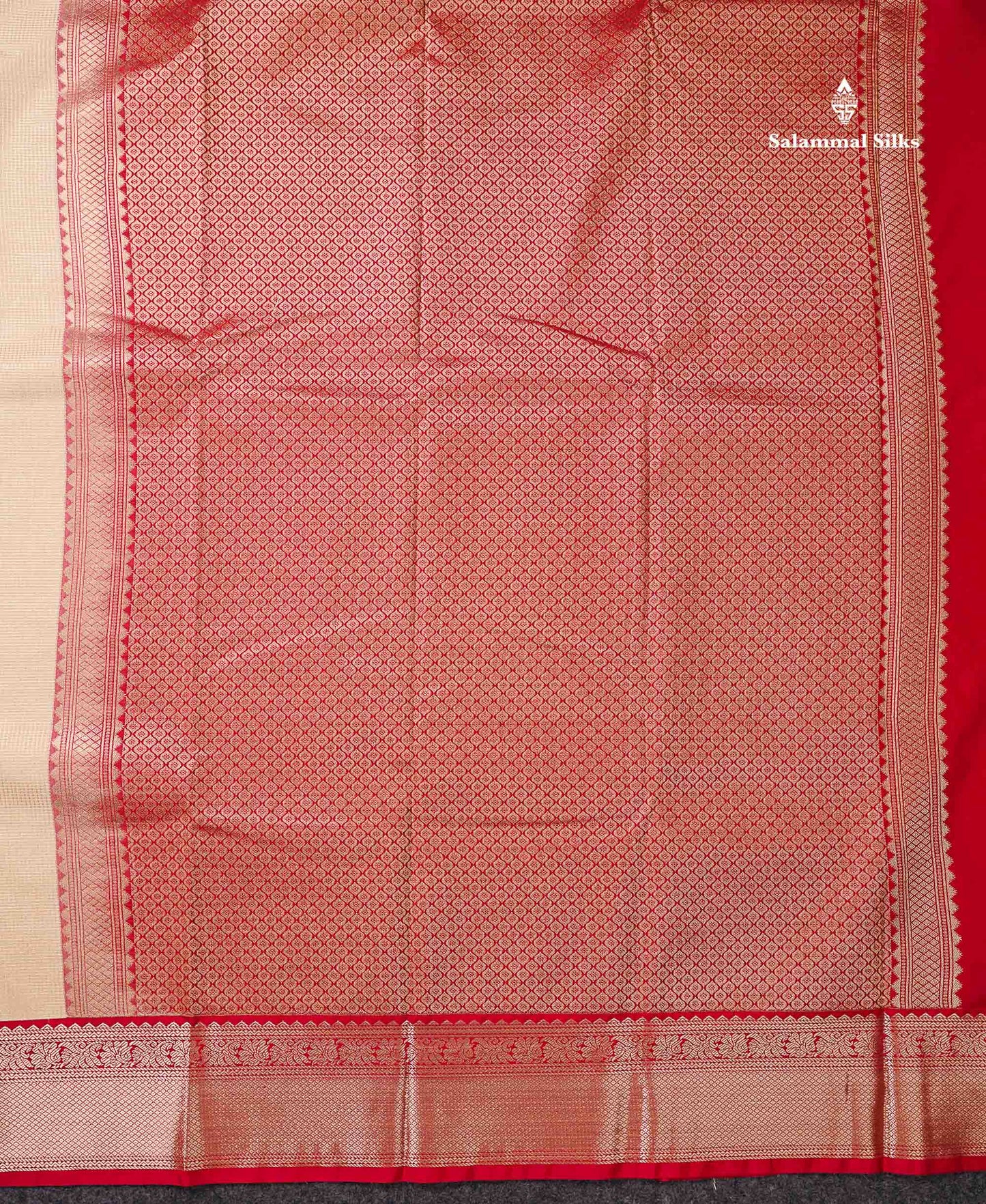Semi Silk Saree - Brown Mango Butta With Tiny Vaira Oosi Checks Along With Contrast Cream Sandal Border