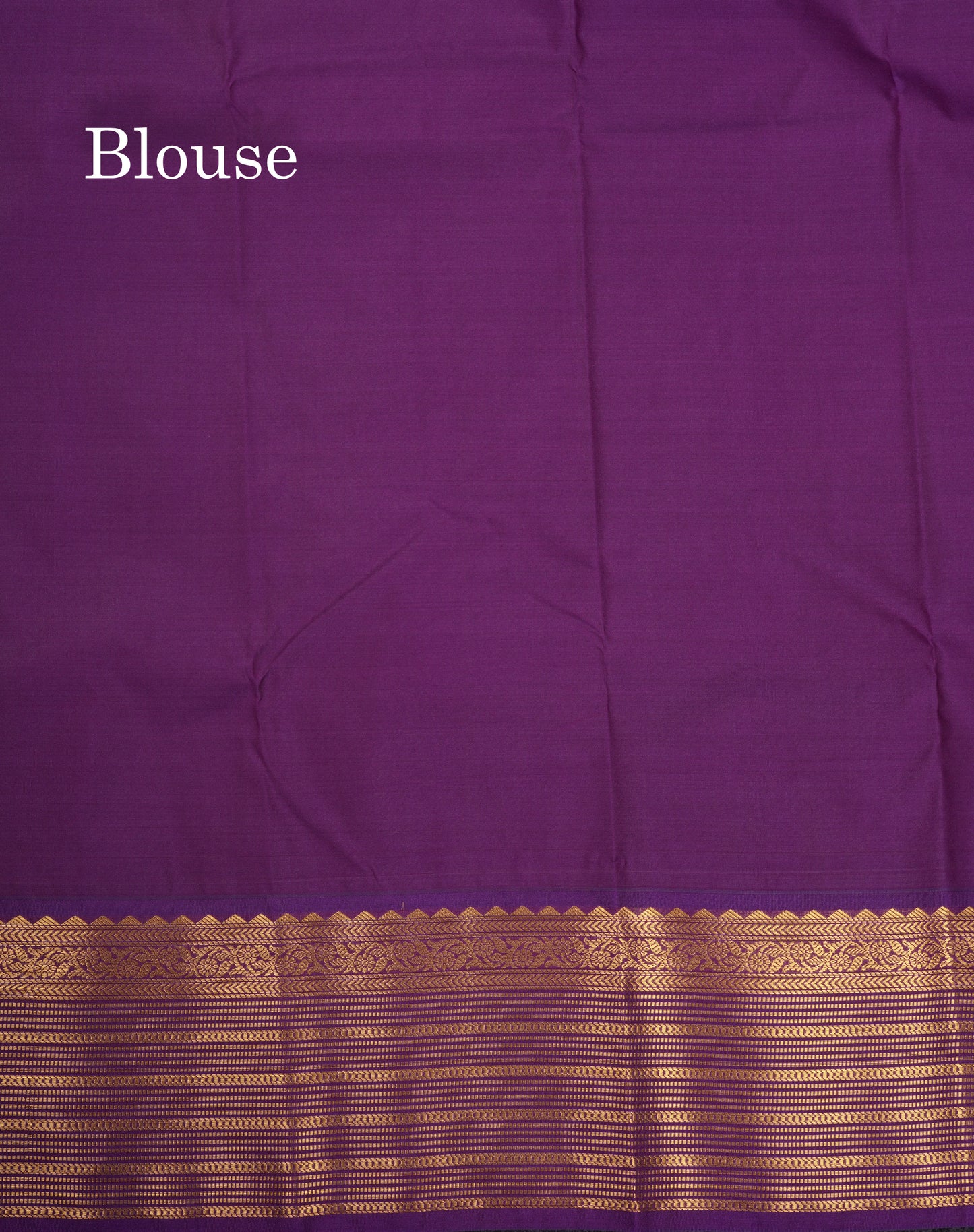 Beige Semi Silk Saree With Contrast Purple Traditional Border