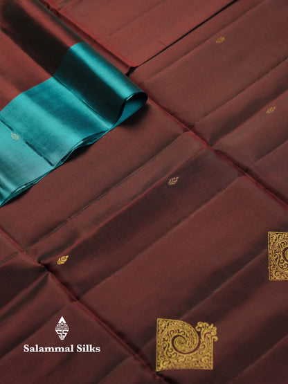 Beautiful Green Pure Mix Kanjivaram Soft Silk Saree With Contrast Grey Fancy Border