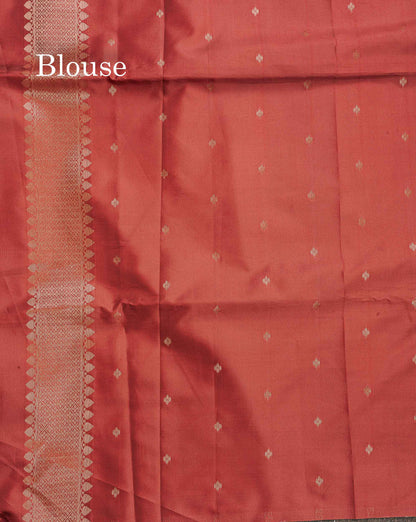Soft Semi Mysore Silk Saree - Maroon Colour Body With Kalamkari Design & Blouse