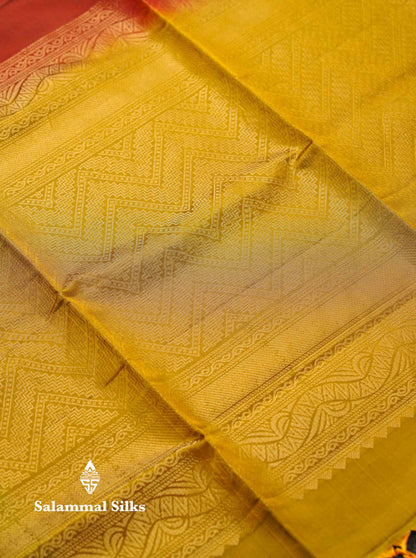 Beautiful Green Pure Mix Kanjivaram Soft Silk Saree With Contrast Grey Fancy Border