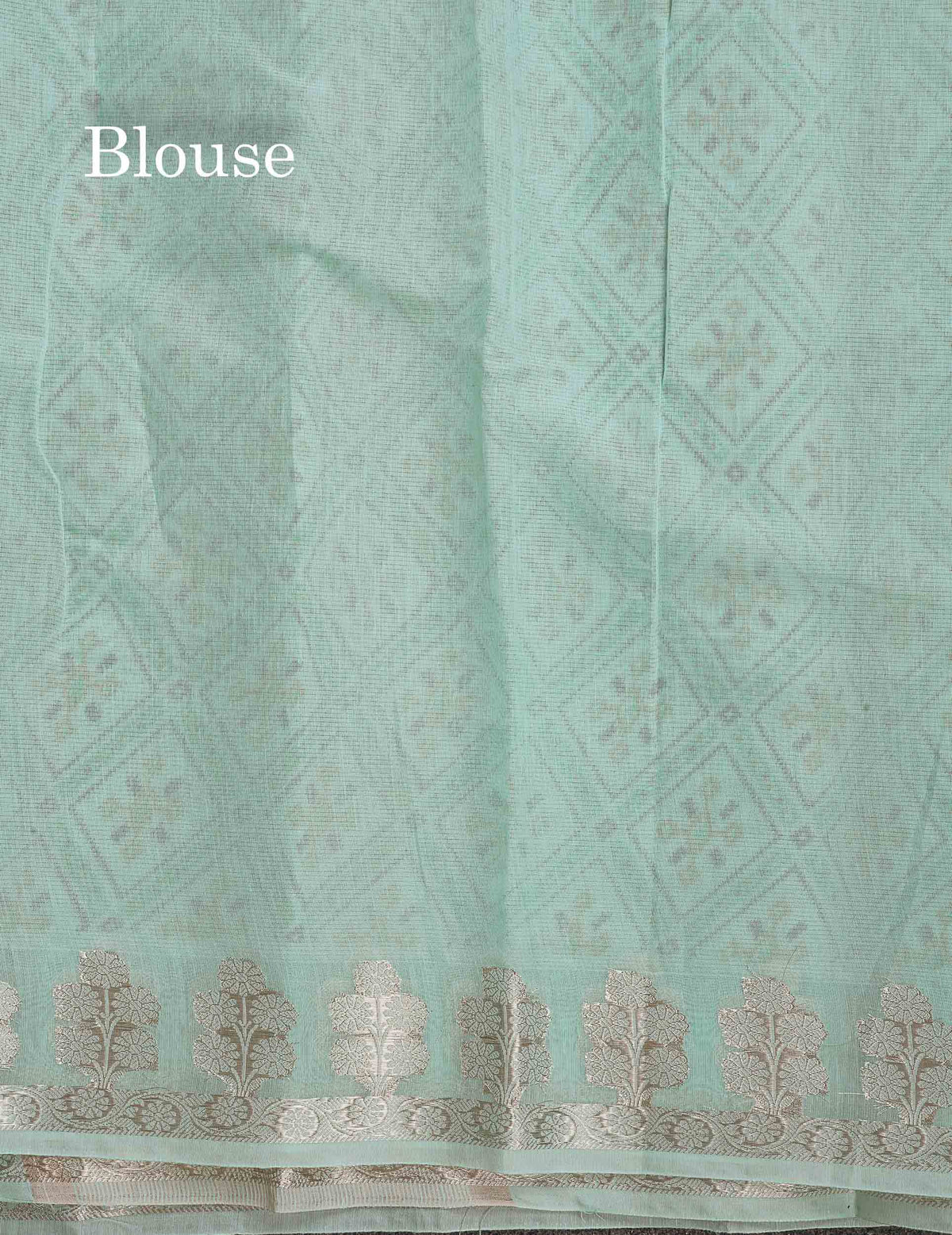 Cotton Mix Saree -  Light Rexona Green Priented Design Along With Fancy Border