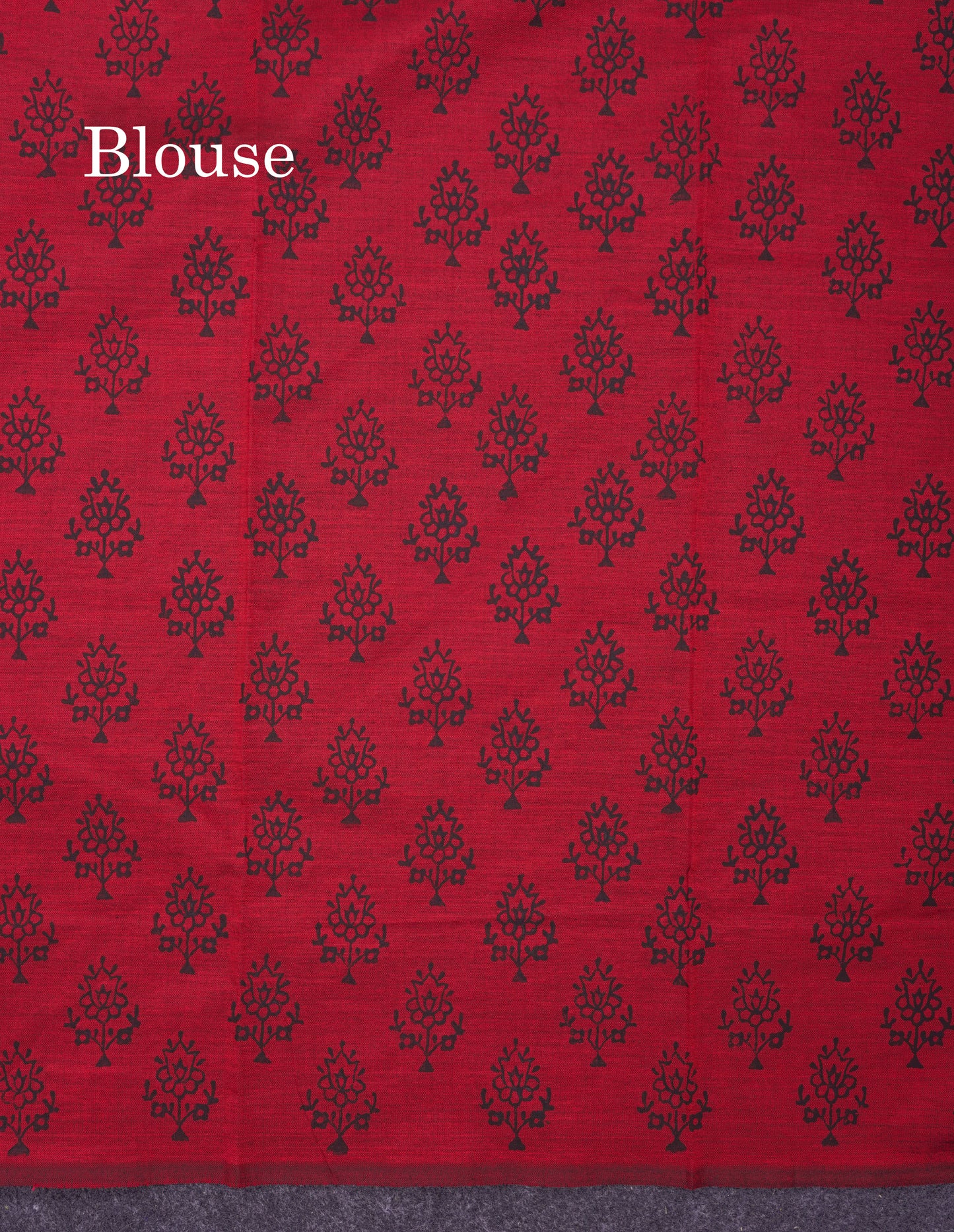 Beautiful Light Grey South Cotton Printed Saree With Contrast Reddish Maroon Blouse