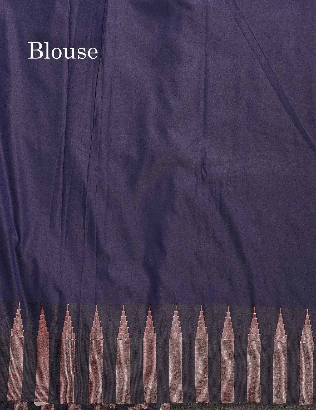 Semi Silk Saree - Teal Blue Colour Body Plain With Contrast Navy Blue Temple Border
