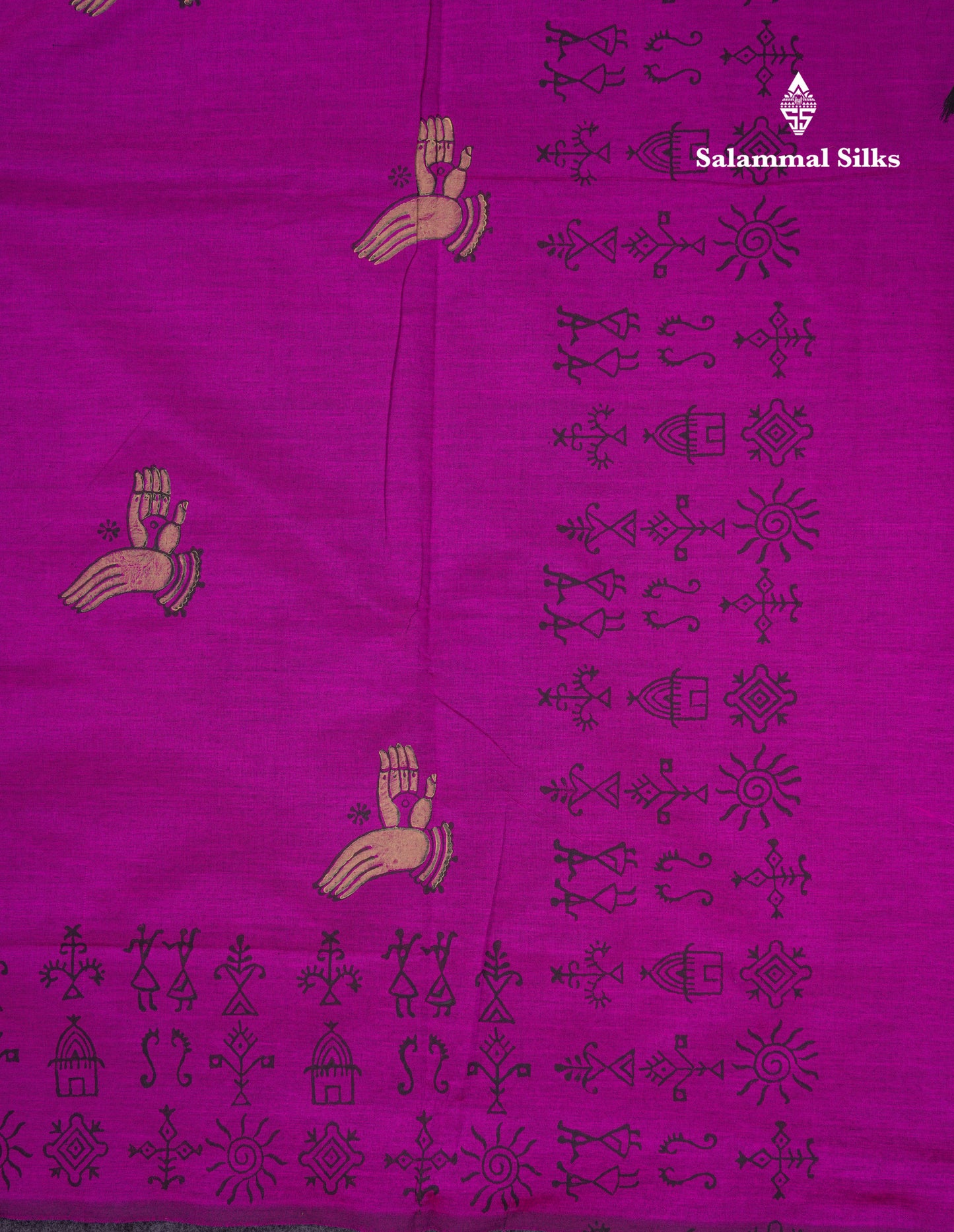 Beautiful Vadamalli South Cotton Printed Saree With Contrast Onion Pink Blouse