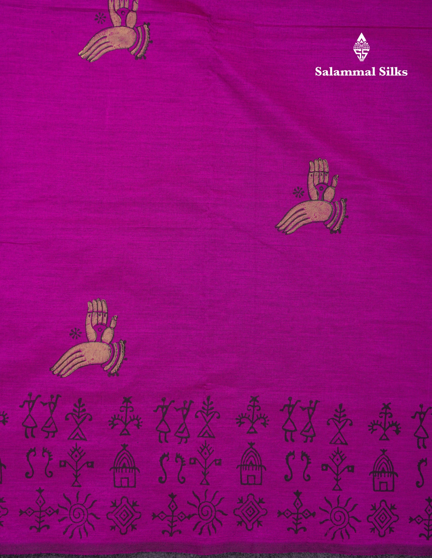 Beautiful Vadamalli South Cotton Printed Saree With Contrast Onion Pink Blouse