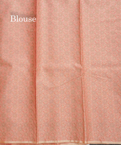 Cotton Mix Saree - Peach Colour Body With Fancy Thread Work Border