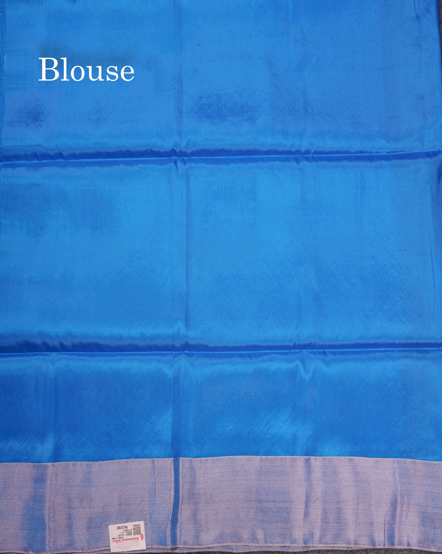 Pinkish Red Pure Silk Mix Soft Silk Saree With Contrast Blue Blouse