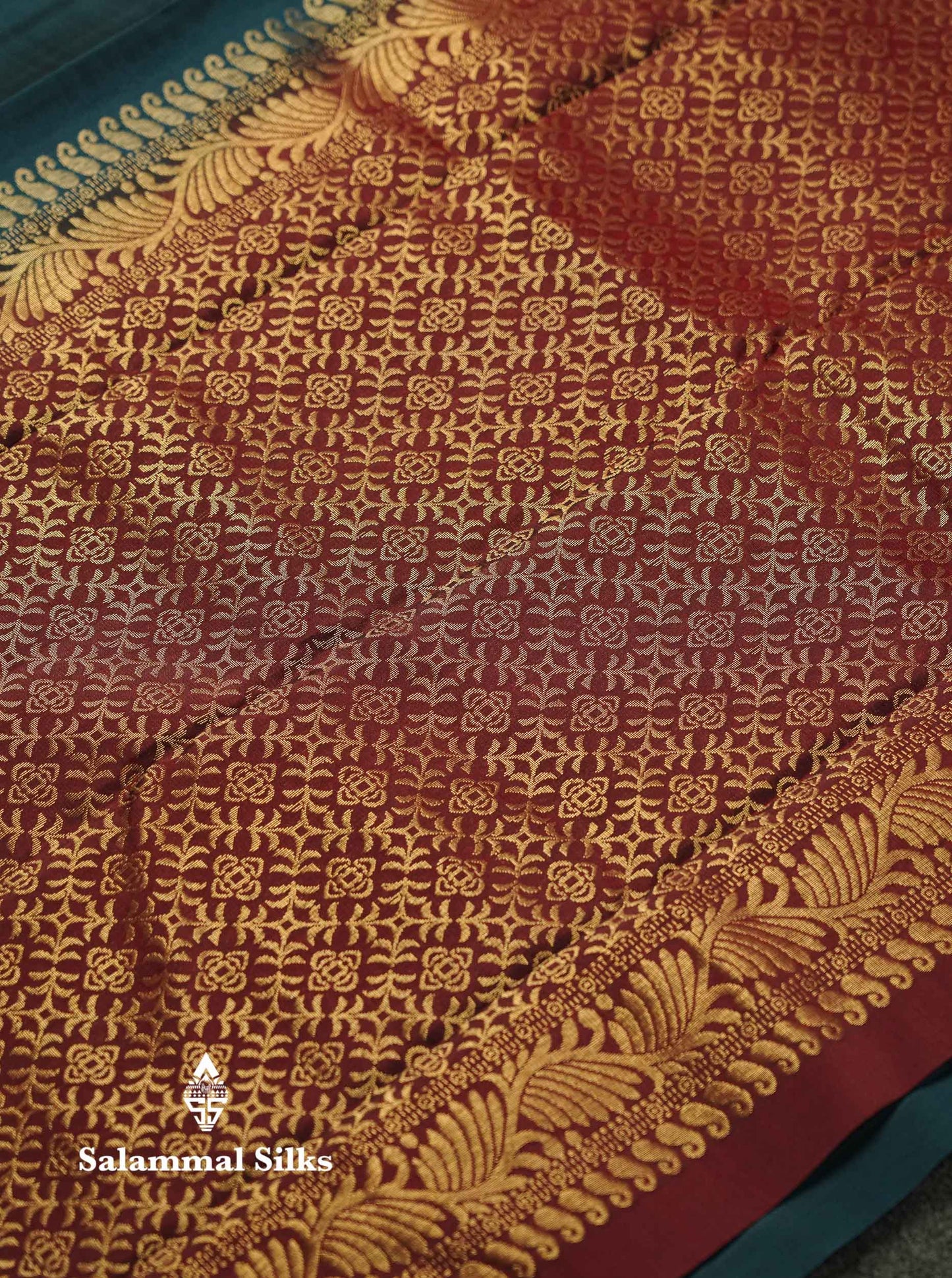 Beautiful Light Lavender PureMix Kanjivaram Soft Silk Saree With Contrast Maroon Border