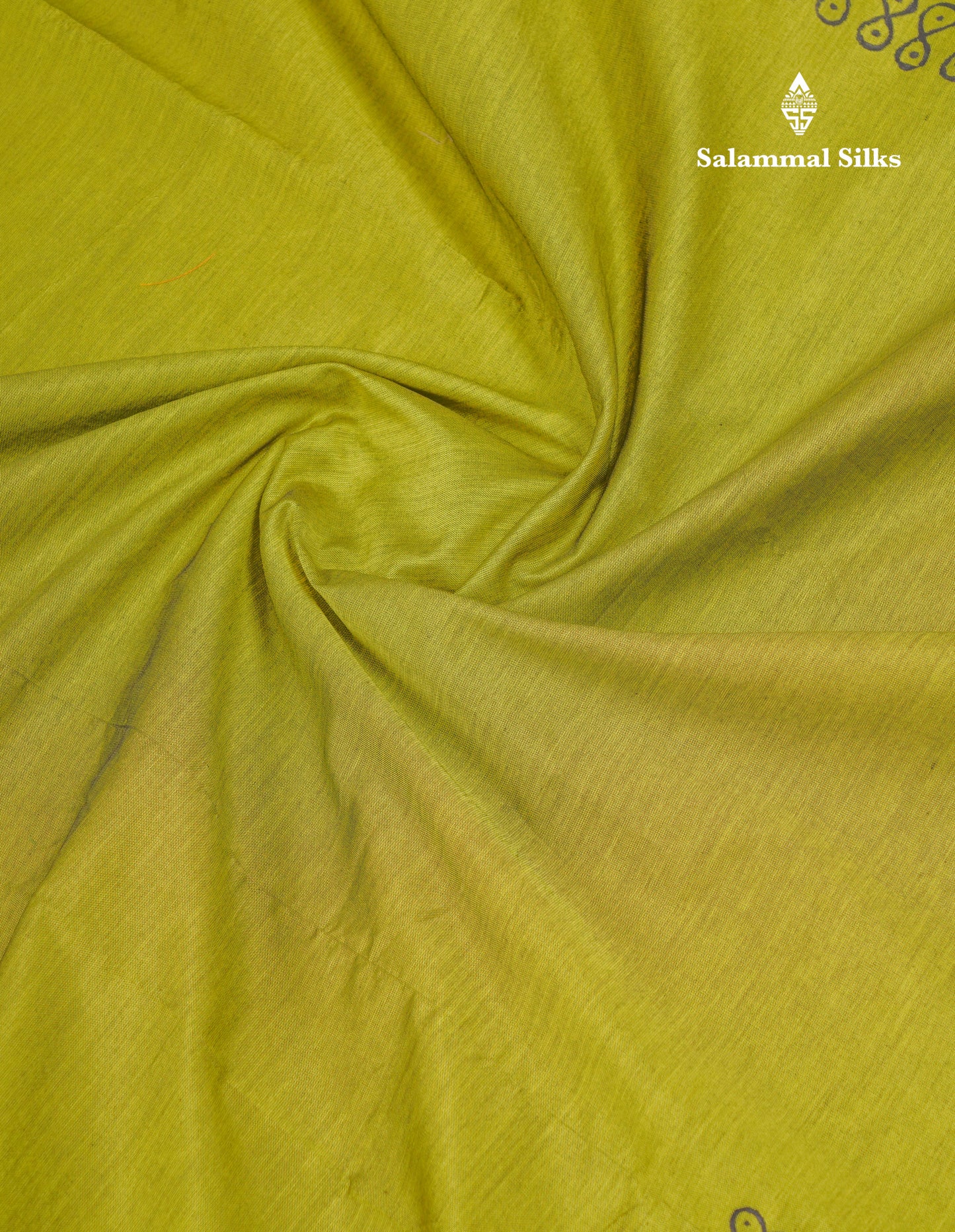 Beautiful Parrot Green South Cotton Printed Saree With Contrast Vadamalli Blouse