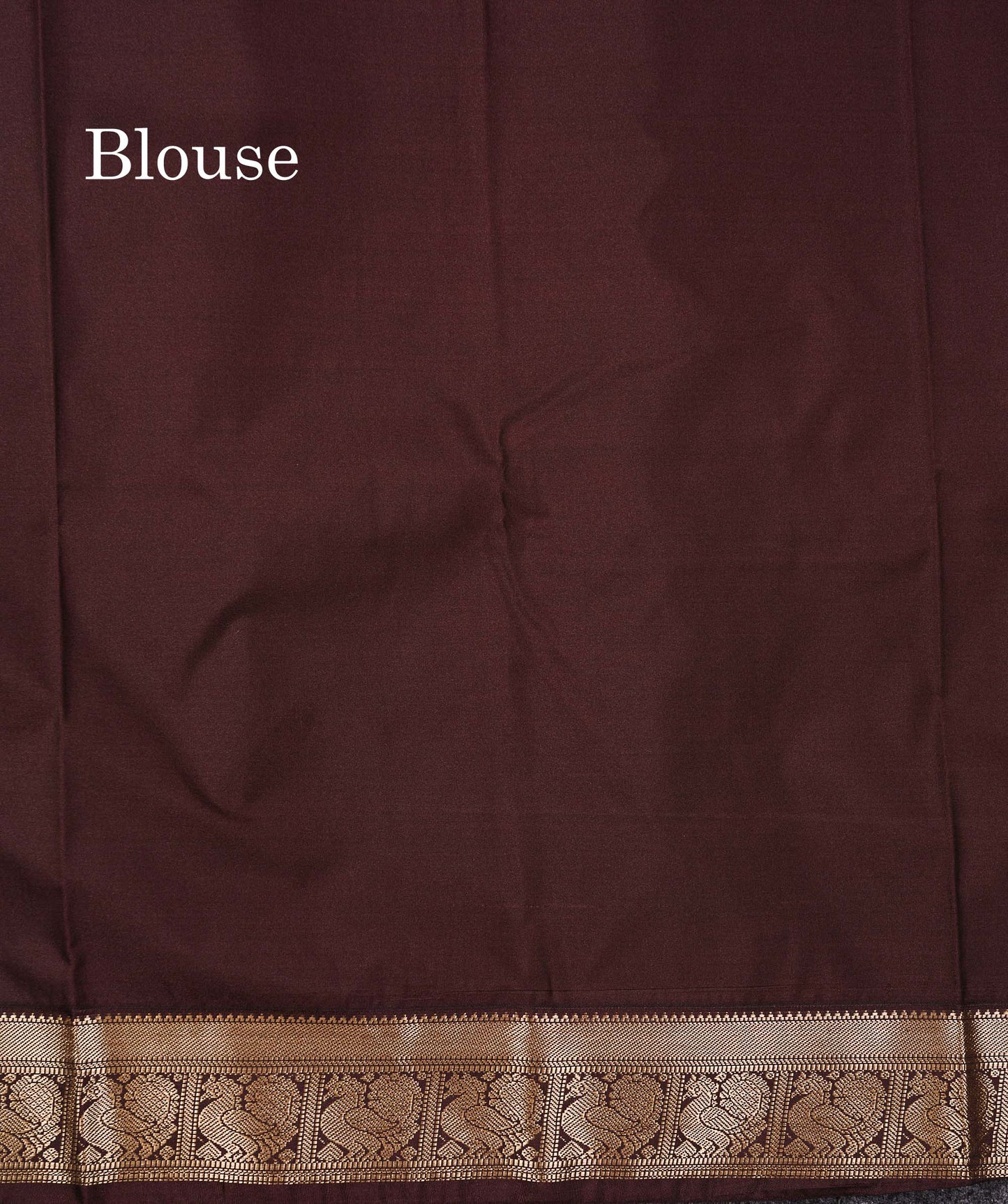 Semi Silk Saree -  Mustard Yellow Butta With Vaira Oosi Lines Along With Contrast Dark Brown Small Traditional Border