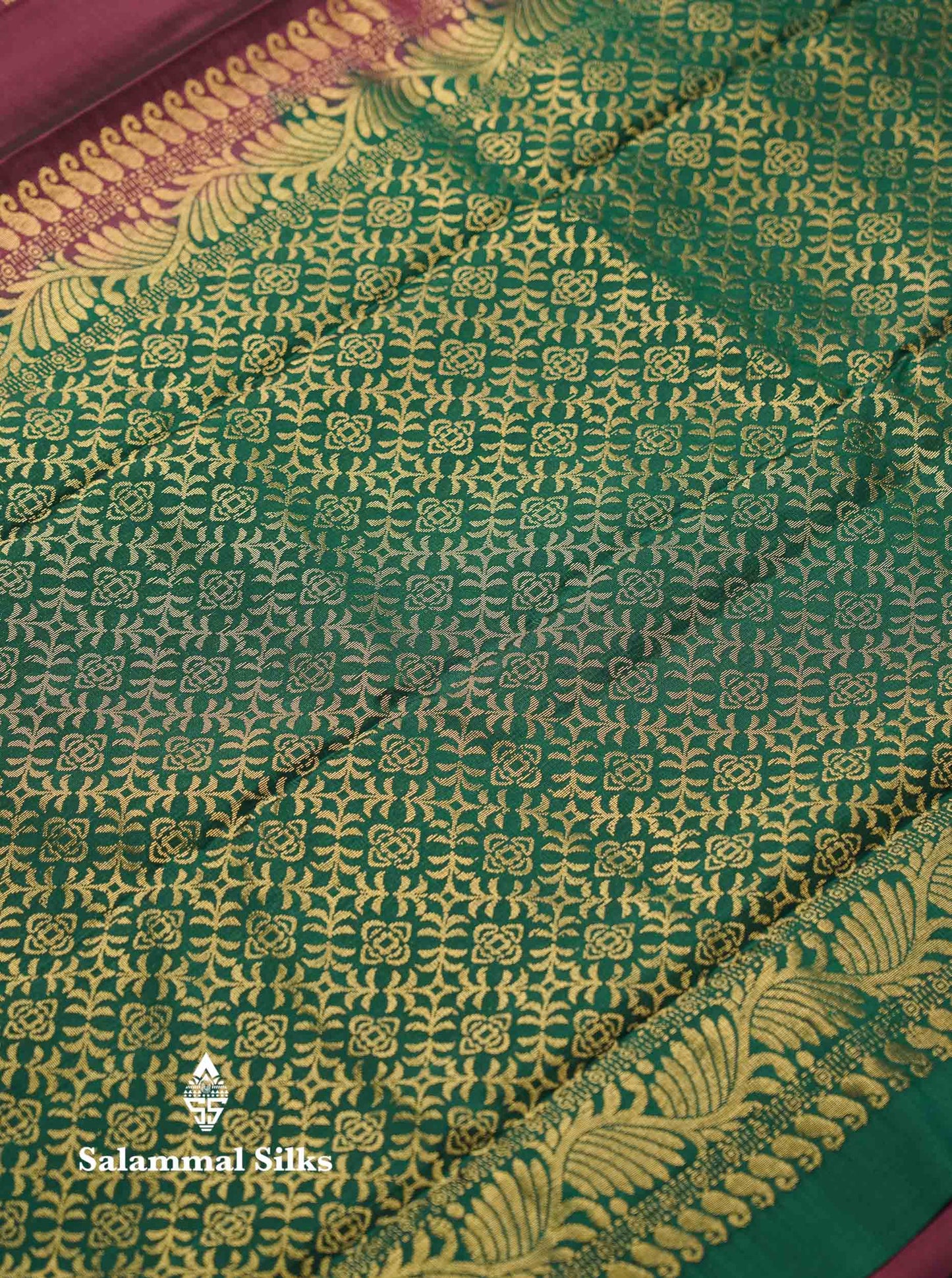 Beautiful Light Lavender PureMix Kanjivaram Soft Silk Saree With Contrast Maroon Border