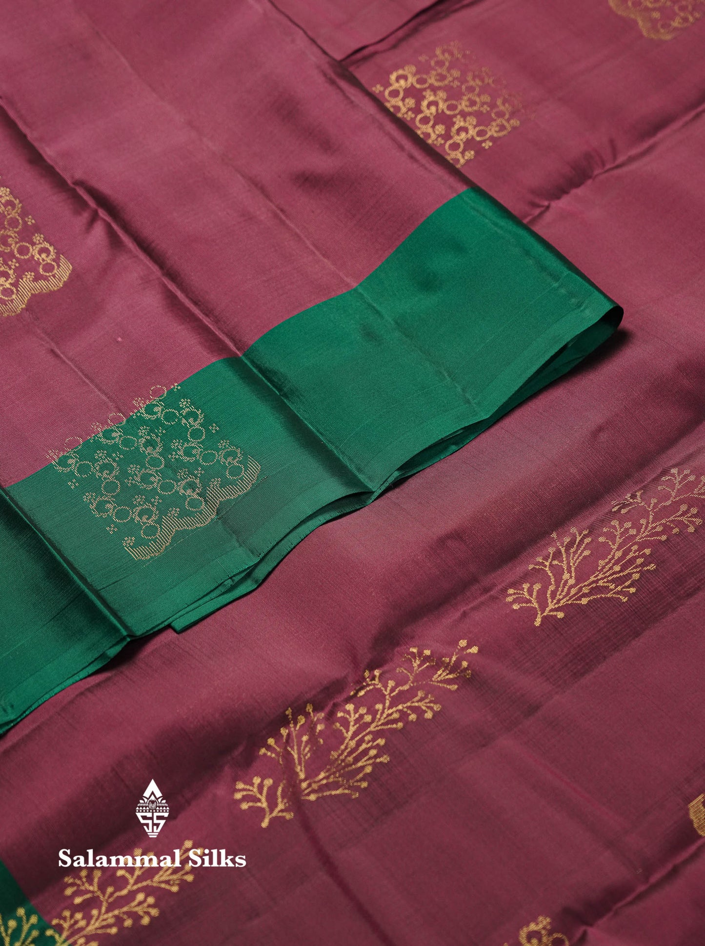 Beautiful Light Lavender PureMix Kanjivaram Soft Silk Saree With Contrast Maroon Border