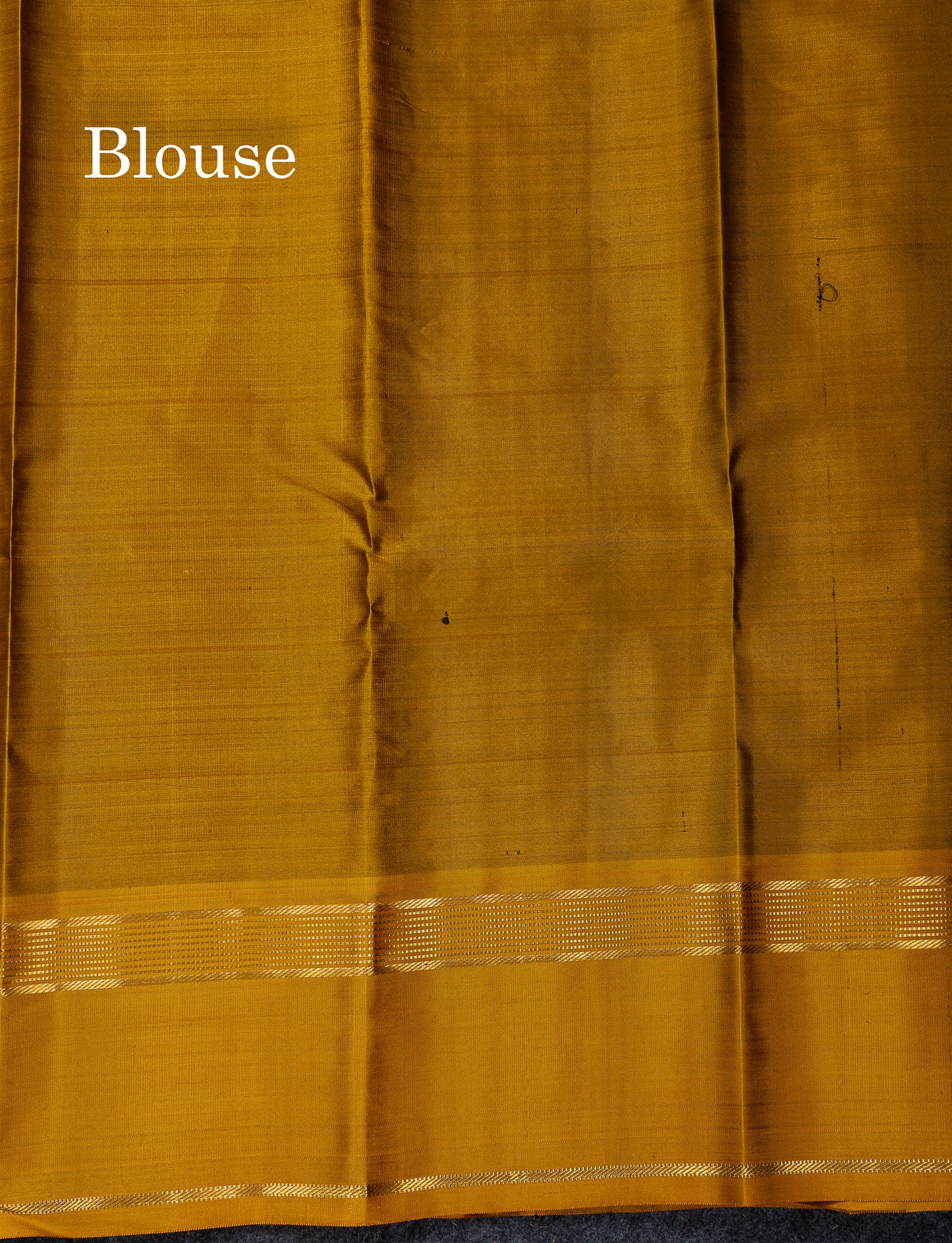 Beautiful Dark Brown Checks With Zari Butta Pure Kanjivaram Silk Saree With Contrast Mustard Yellow Traditional Gap Border