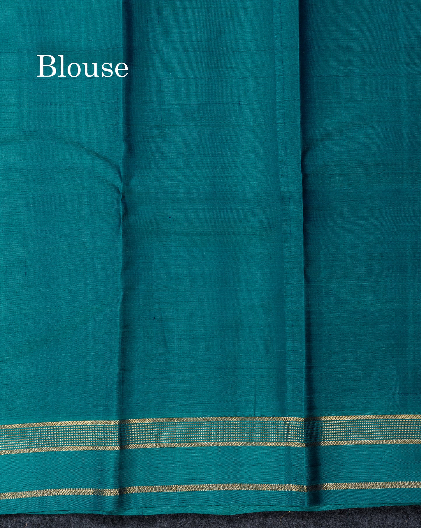 Beautiful Dual Tone Navy Blue Checks With Zari Butta Pure Kanjivaram Silk Saree With Contrast Sapphire Green Traditional Small Gap Border