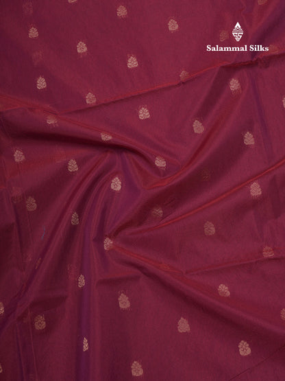 Beautiful Magenta SICO Cotton Saree With Contrast Mustard Yellow Blouse