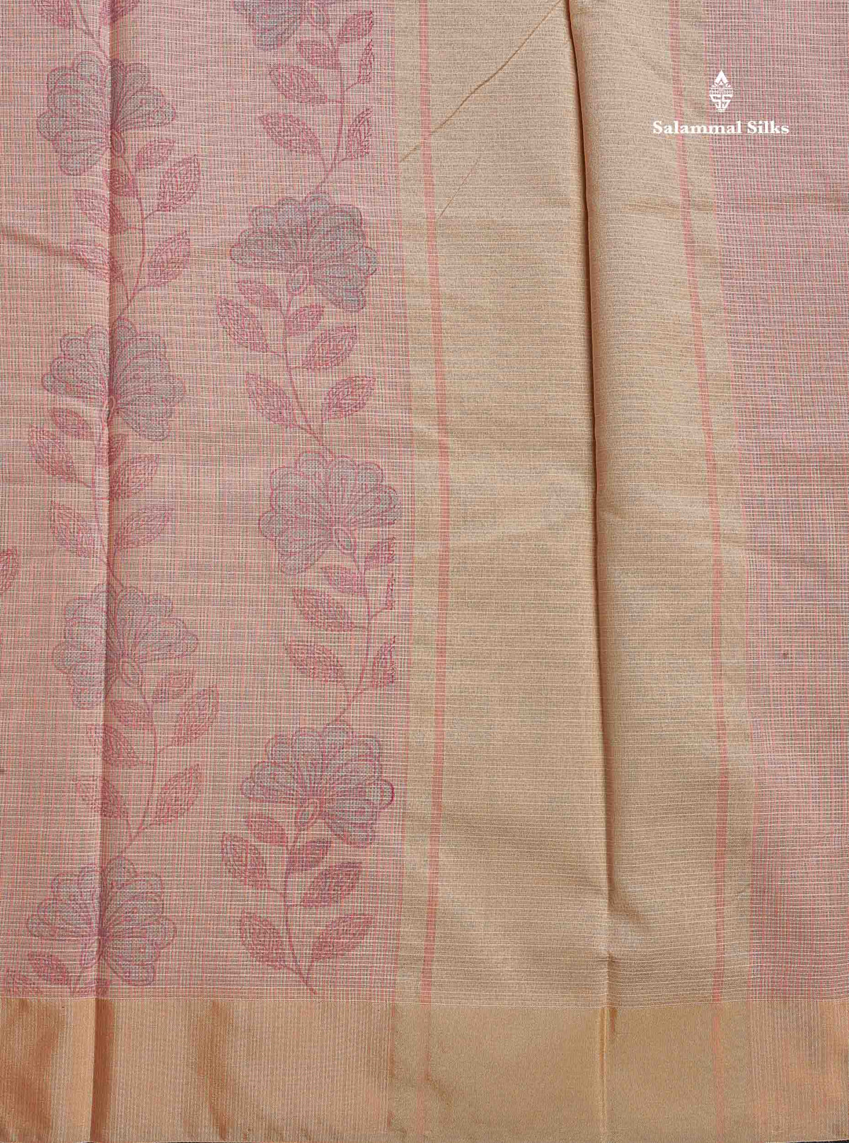 Beautiful Pastel Blue Kota Cotton Fancy Saree With Contrast Sandal Plain Border