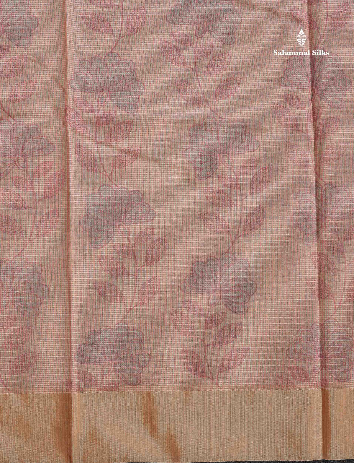 Beautiful Pastel Blue Kota Cotton Fancy Saree With Contrast Sandal Plain Border