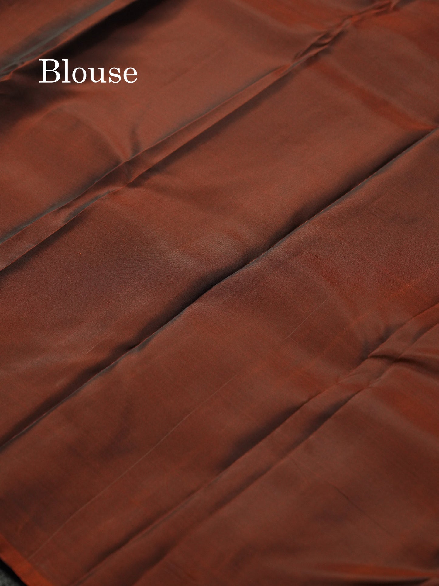 Beautiful Grey PureMix Kanjivaram Soft Silk Saree With Contrast Rust Orange Border