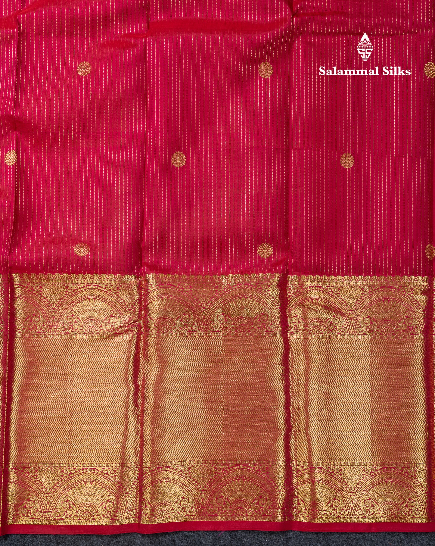 Beautiful Rani Pink Pure Kanjivaram Silk Saree With Traditional Evening Morning Border