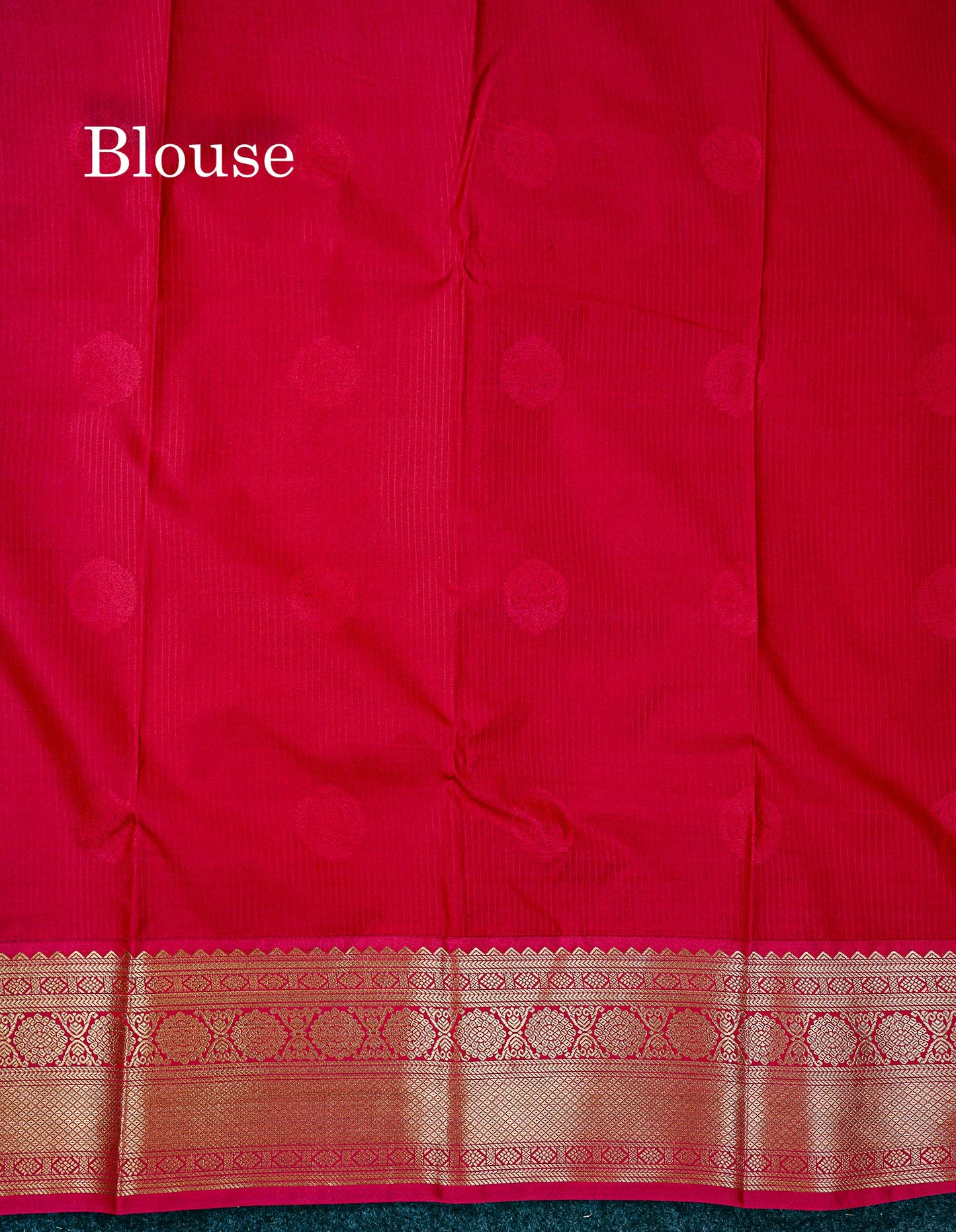 Semi Silk Saree - Light Lavender Butta With Lines Along With Contrast Chilly Red Traditional Border