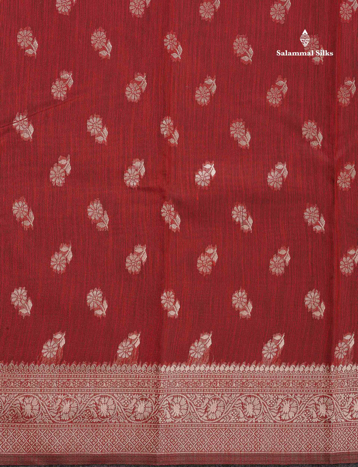 Cotton Mix Saree - Light Pink Colour Body Thread Butta With Fancy Border
