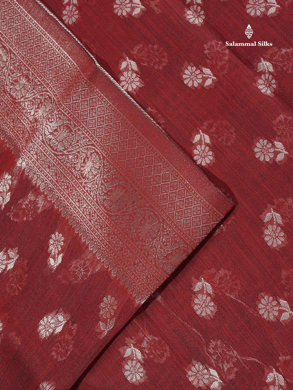 Cotton Mix Saree - Light Pink Colour Body Thread Butta With Fancy Border