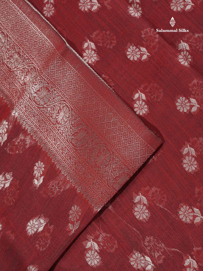 Cotton Mix Saree - Light Pink Colour Body Thread Butta With Fancy Border