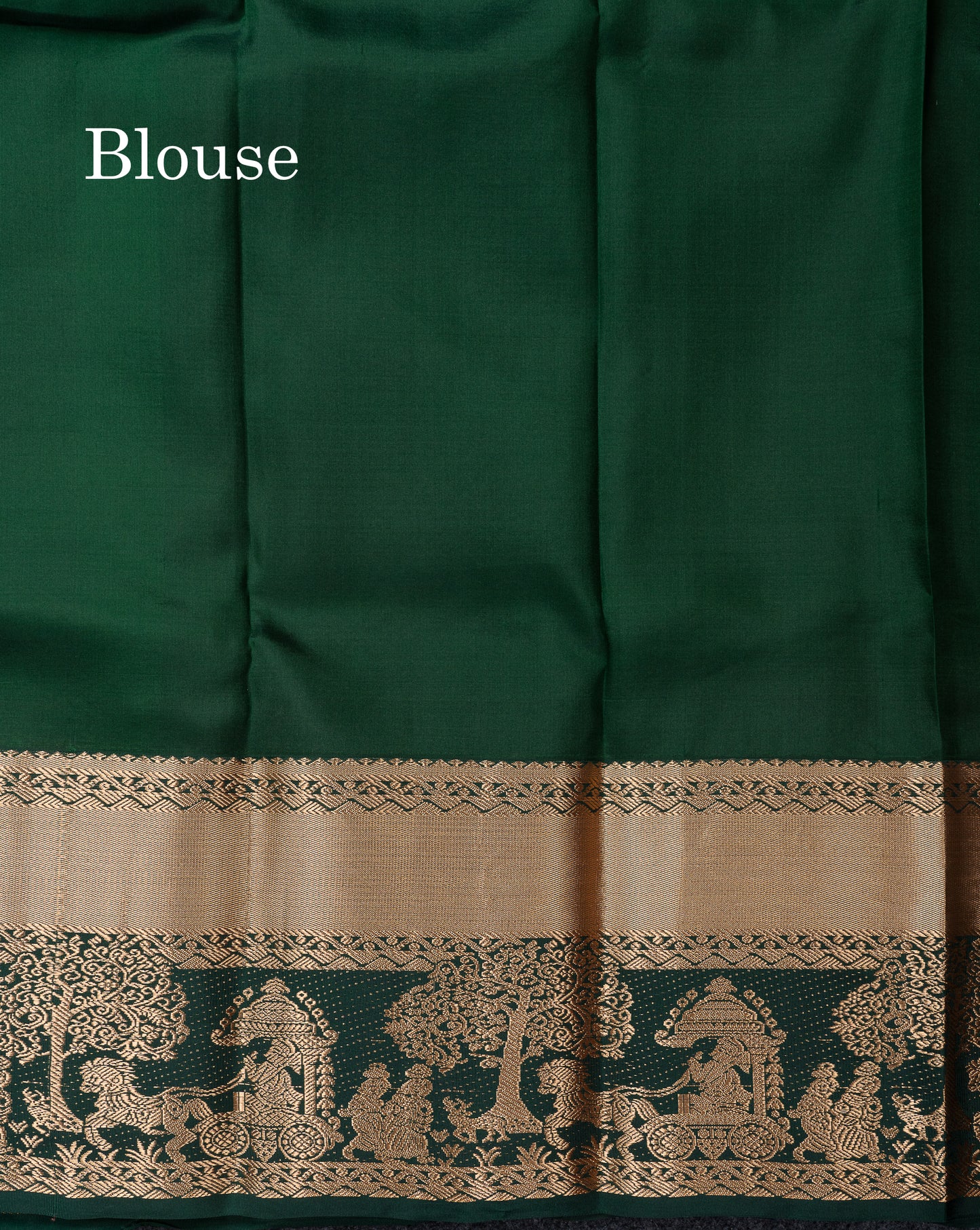 Beautiful White Pure Kanjivaram Silk Saree With Contrast Bottle Green Traditional Evening Morning Pallaku Border