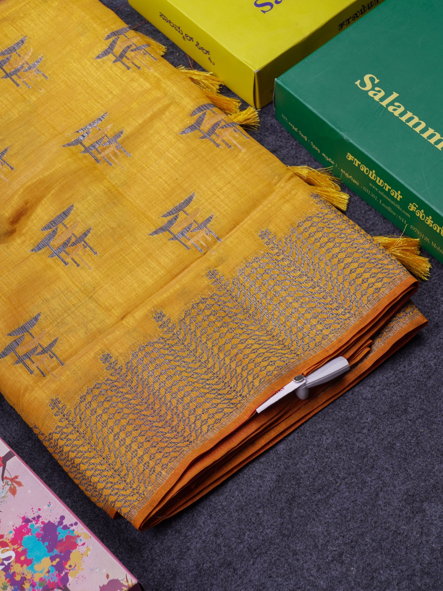 Beautiful Sky Blue Semi Raw Silk Saree With Fancy Border