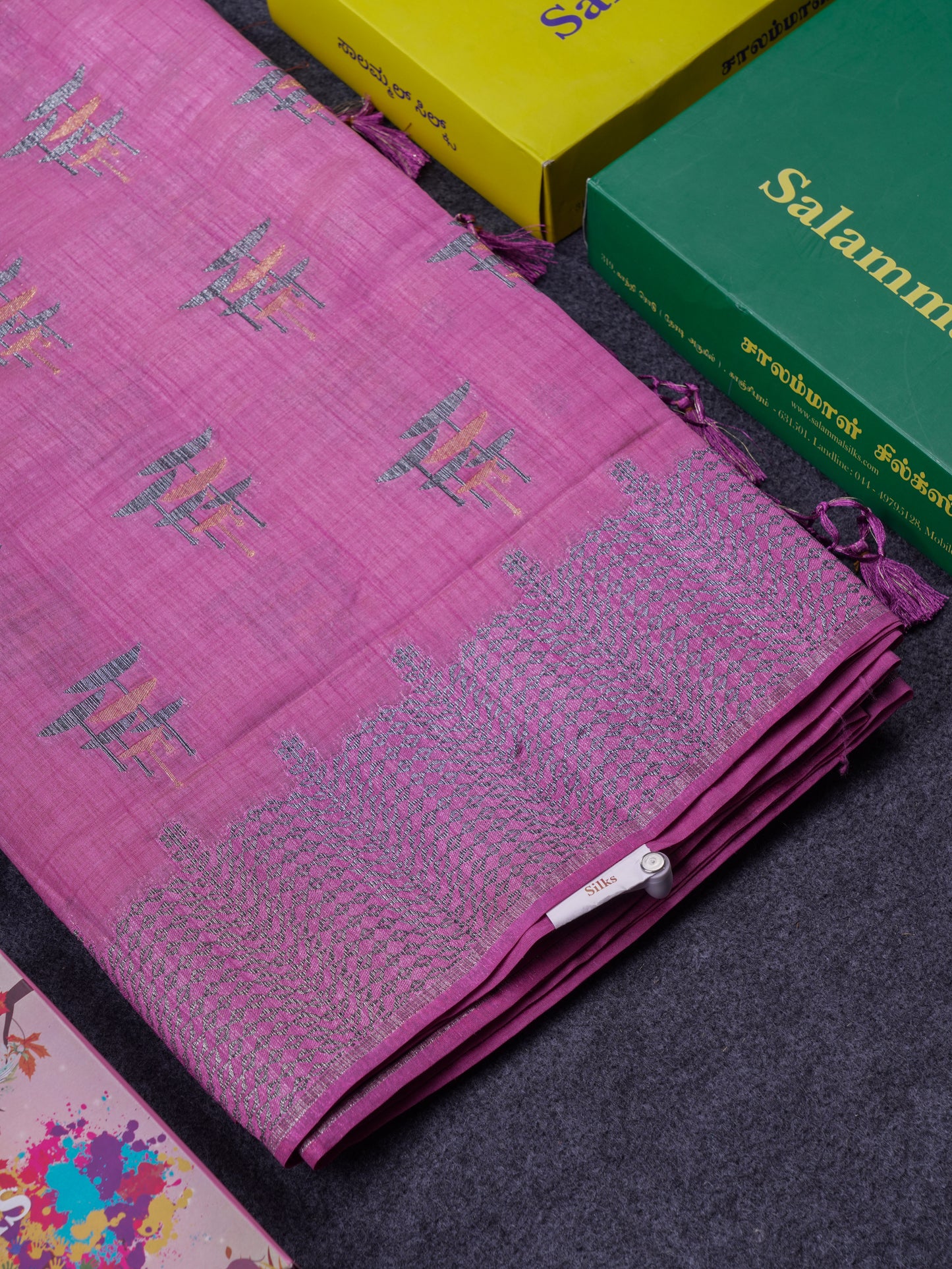 Beautiful Sky Blue Semi Raw Silk Saree With Fancy Border