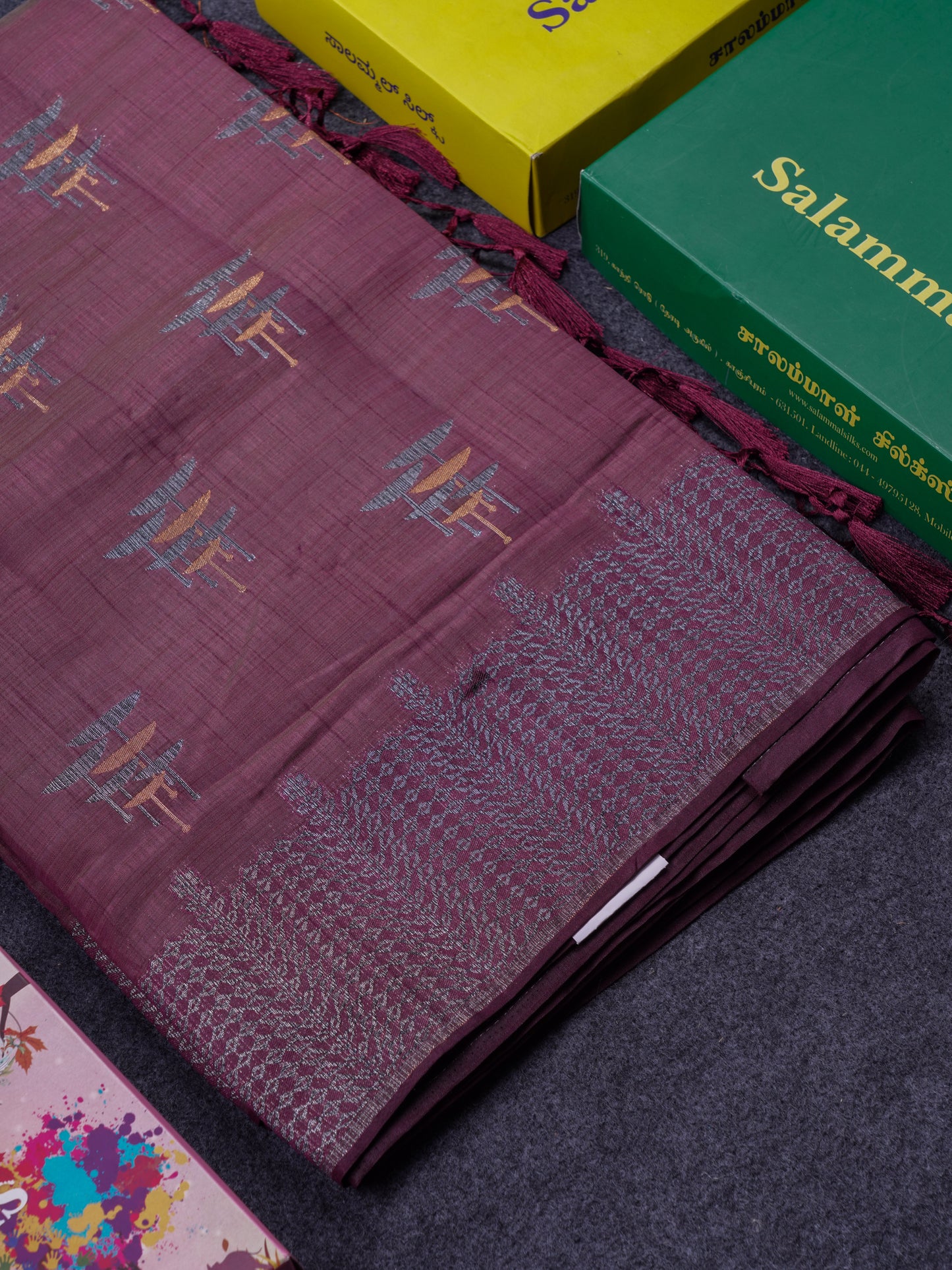 Beautiful Sky Blue Semi Raw Silk Saree With Fancy Border