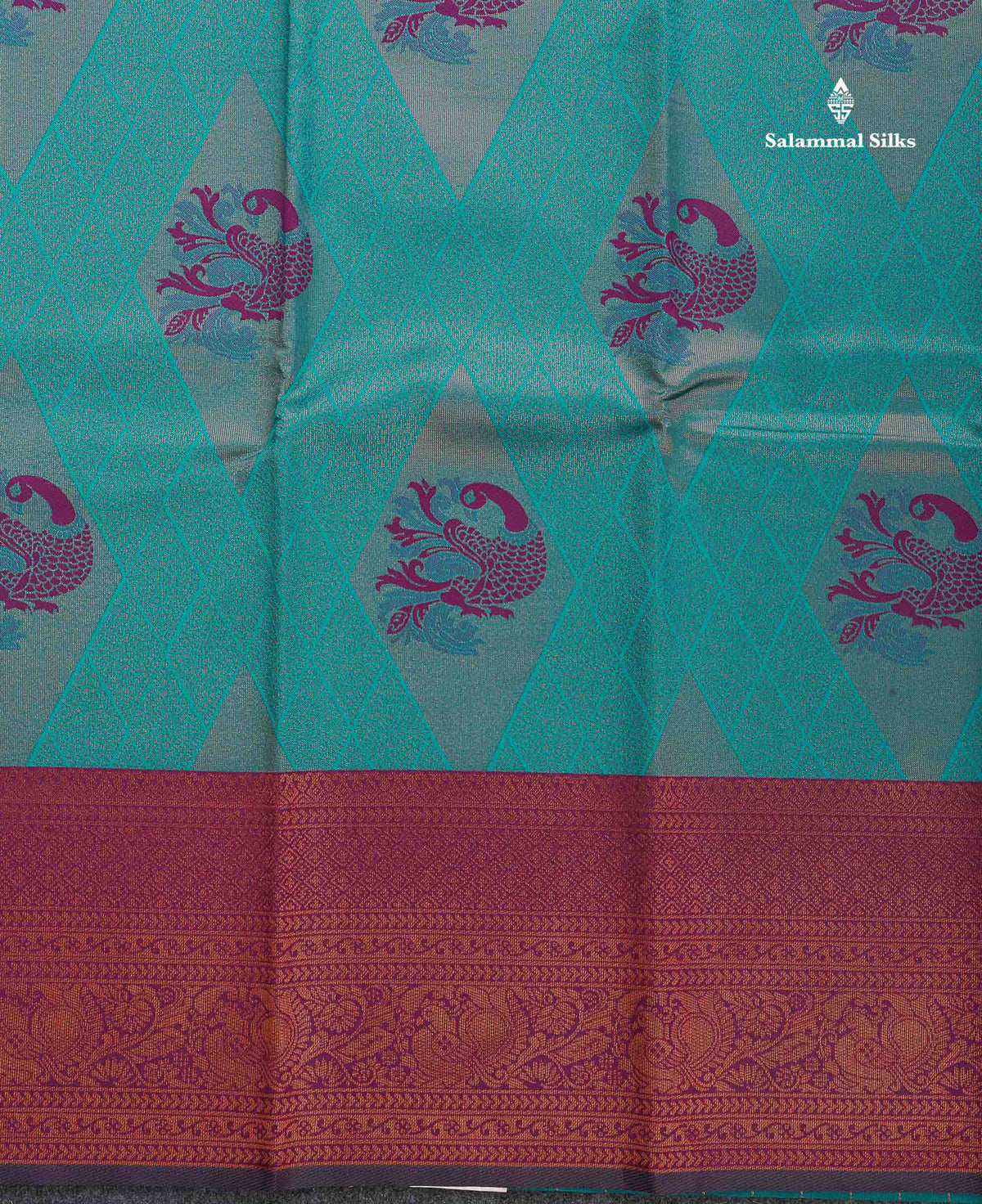 Semi Silk Saree - Pinkish Peach Colour Body With Contrast Magenta Traditional Evening Morning Border