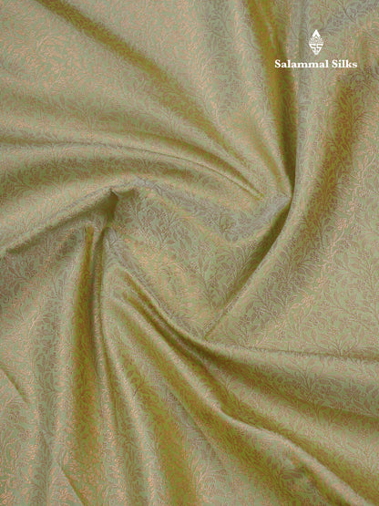 Beautiful Light Elaichi Green Bridal Semi Silk Saree With Contrast Pink Traditional Evening Morning Border