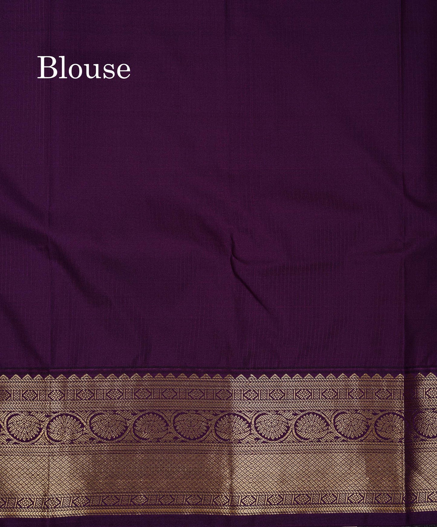 Semi Silk Saree - Light Pink Butta With Lines Along With Contrast Dark Purple Border
