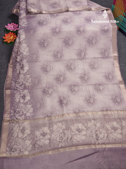 Vairaoosi Lines Silk Kota Fancy Saree With Small Border