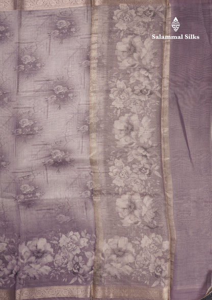 Vairaoosi Lines Silk Kota Fancy Saree With Small Border
