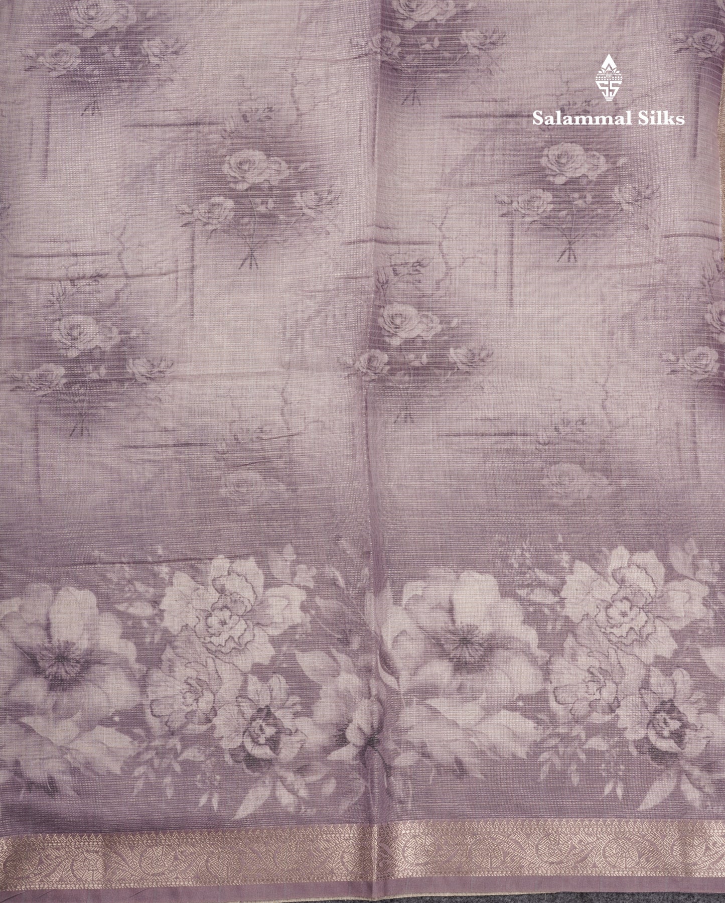Vairaoosi Lines Silk Kota Fancy Saree With Small Border