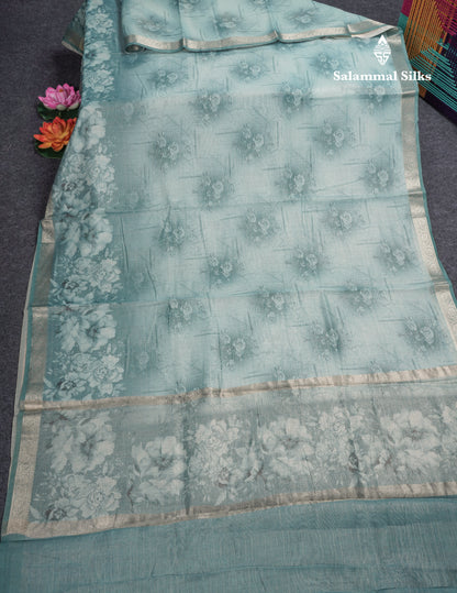Vairaoosi Lines Silk Kota Fancy Saree With Small Border