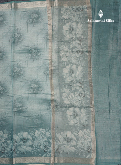 Vairaoosi Lines Silk Kota Fancy Saree With Small Border
