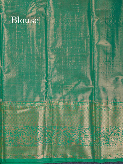 Beautiful Pink Tissue Bridal Semi Silk Saree With Contrast Green Traditional Evening Morning Border