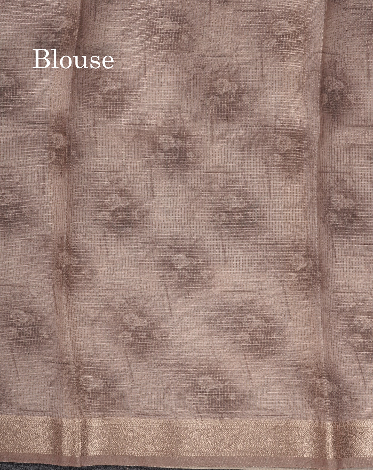 Vairaoosi Lines Silk Kota Fancy Saree With Small Border