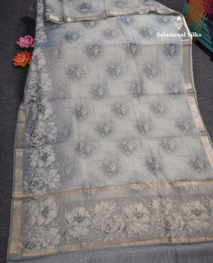 Vairaoosi Lines Silk Kota Fancy Saree With Small Border