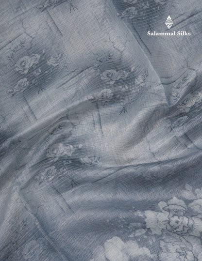 Vairaoosi Lines Silk Kota Fancy Saree With Small Border