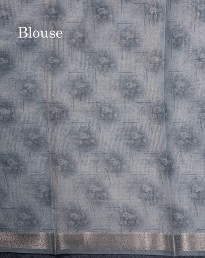 Vairaoosi Lines Silk Kota Fancy Saree With Small Border