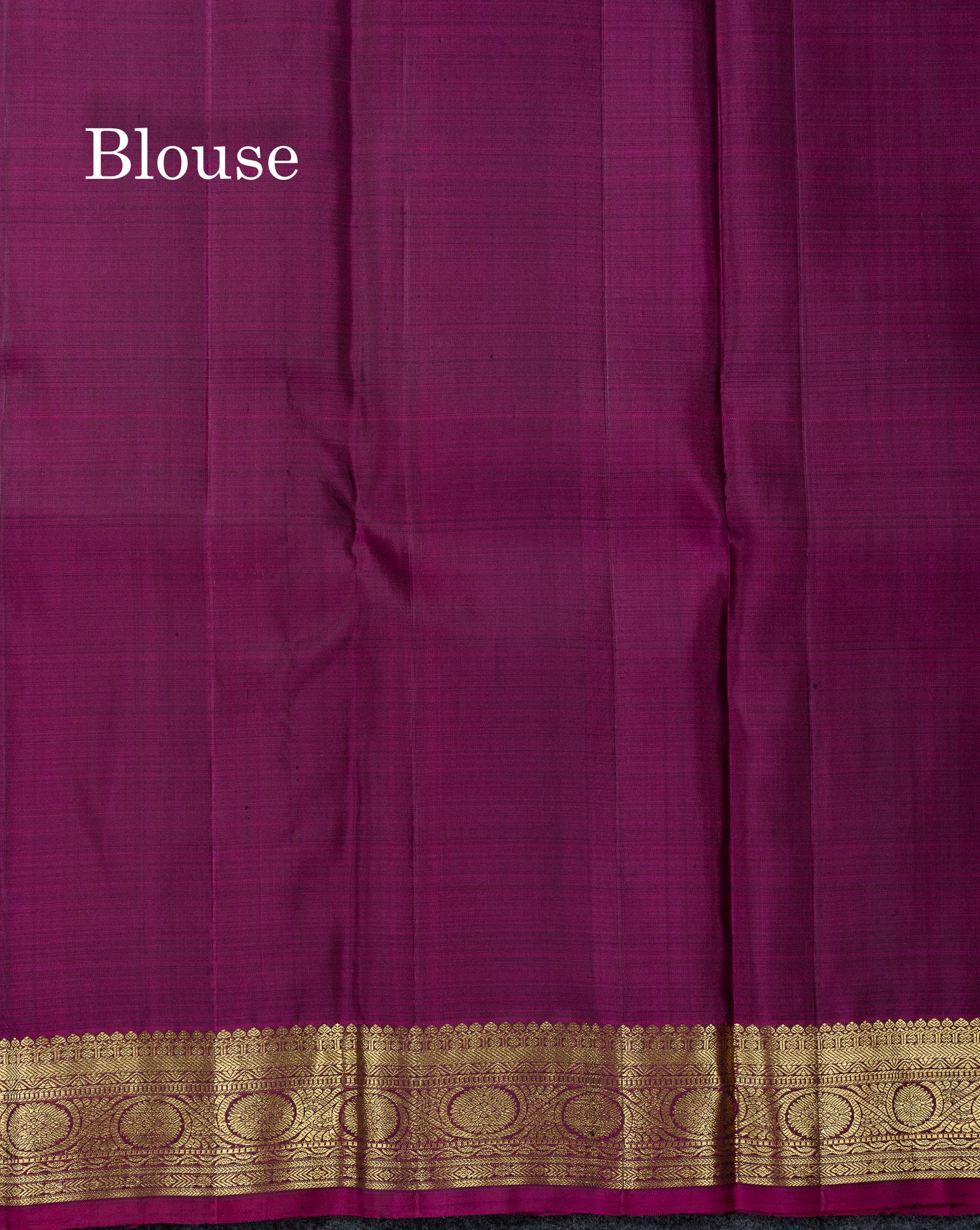Beautiful Green Pure Kanjivaram Silk Saree With Contrast Magenta Traditional Small Border