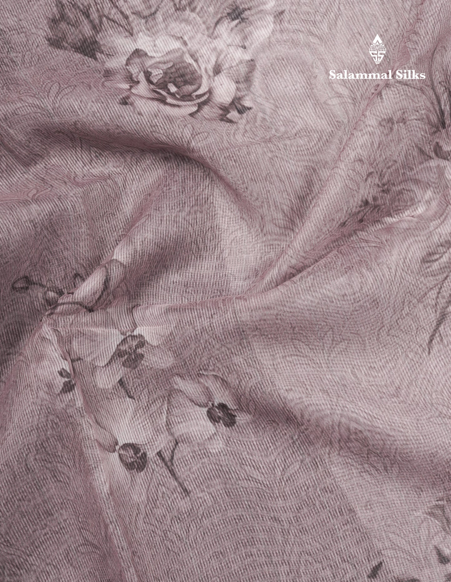 Light Chocolate Silk Kota Fancy Saree With Fancy Border
