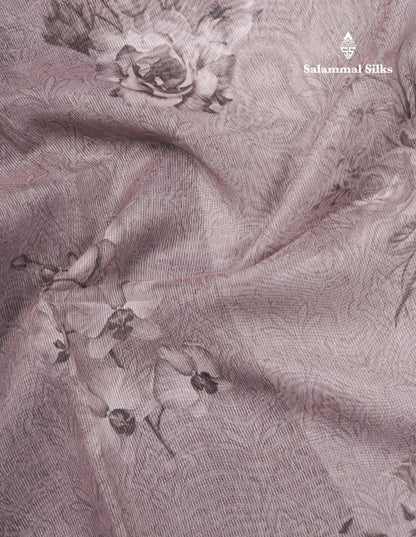 Light Chocolate Silk Kota Fancy Saree With Fancy Border